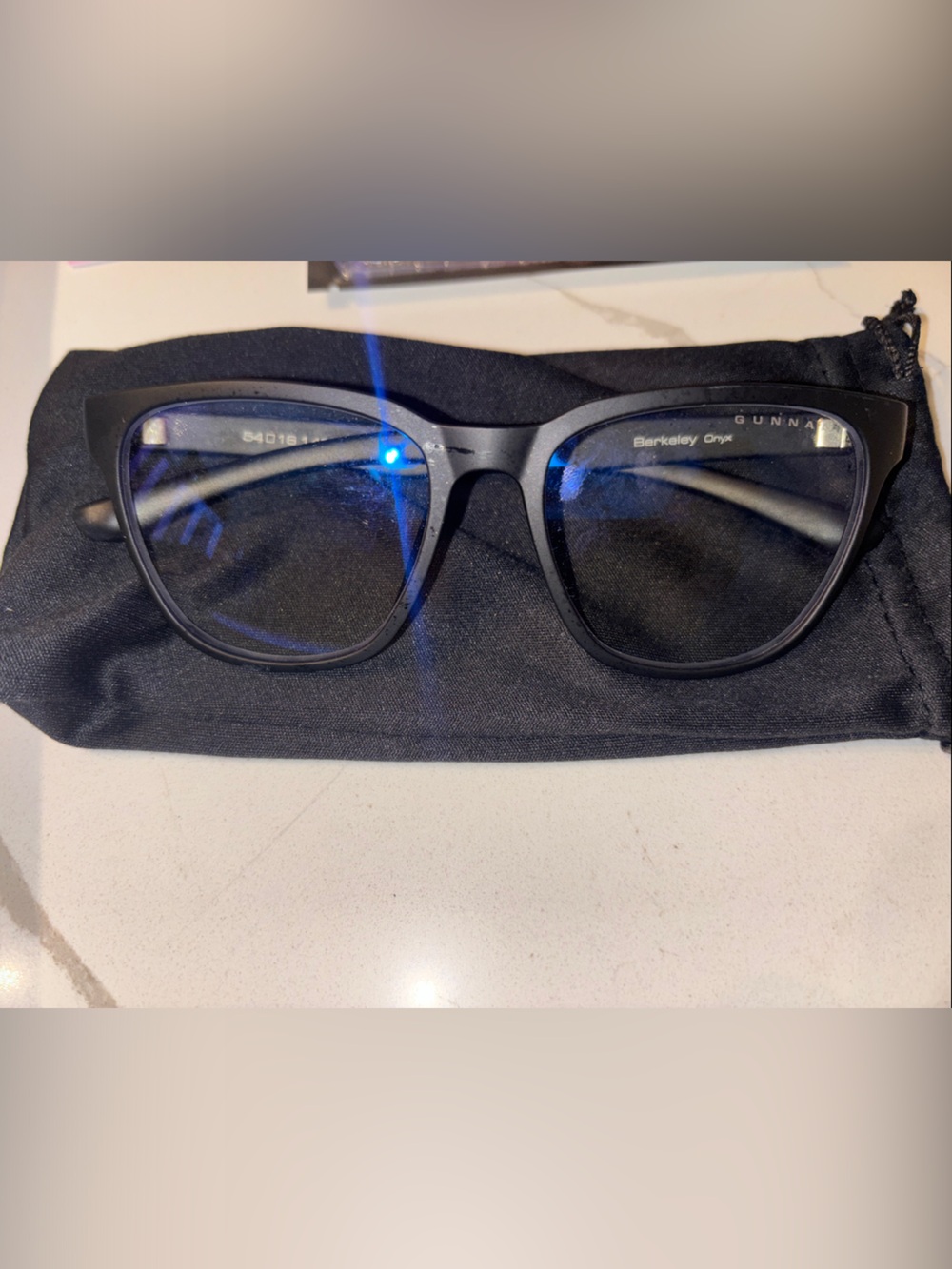 Blue Light Blocking Women's Black Glasses by
